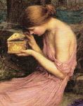 "Psyche Opening the Golden Box" (detail), John William Waterhouse, 1903